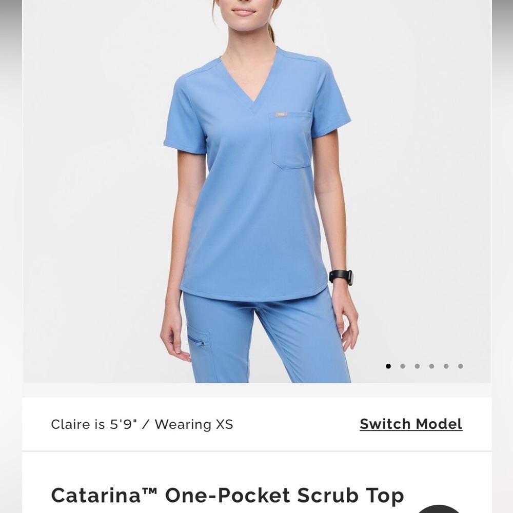 Figs one pocket scrub top